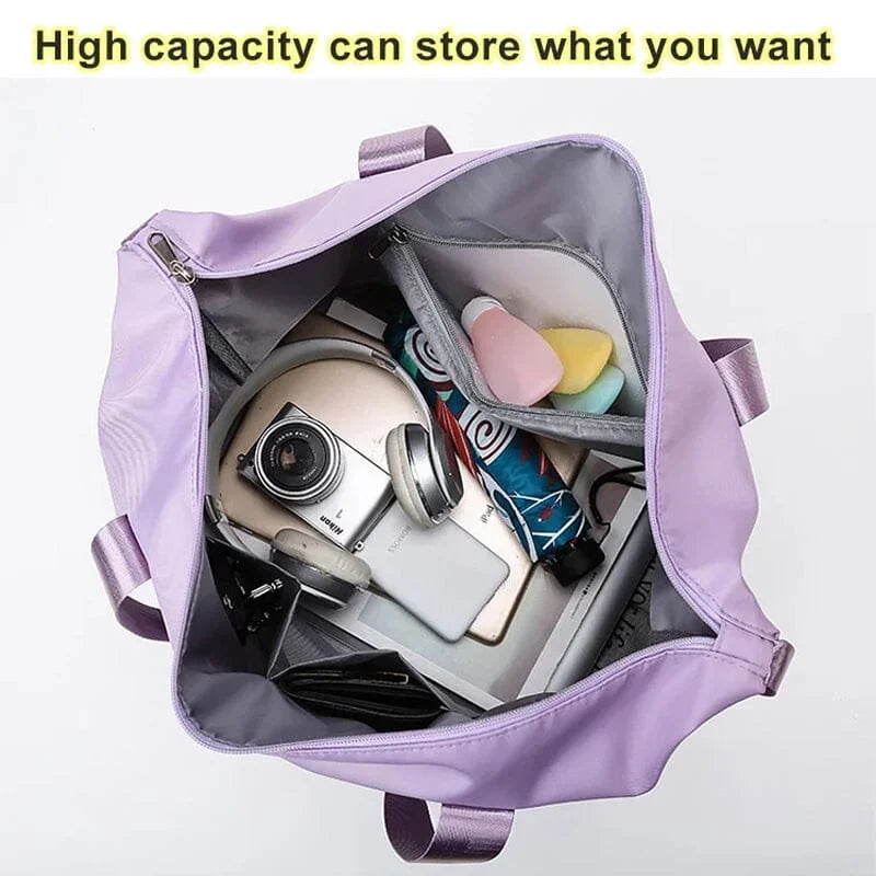 High capacity double layer suitcase for wet separation