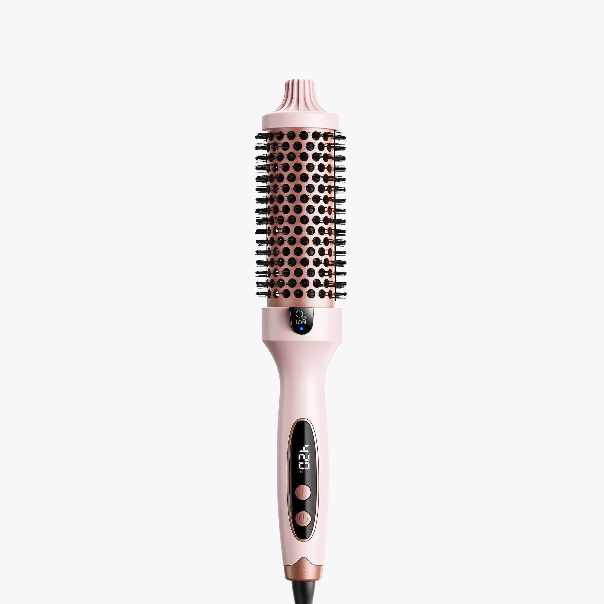 Thorntons vip beauty Thermal Blowout Brush – 1.5″ Ceramic Tourmaline Barrel, 5‑Heat Settings, Dual Voltage, Ionic Frizz Control