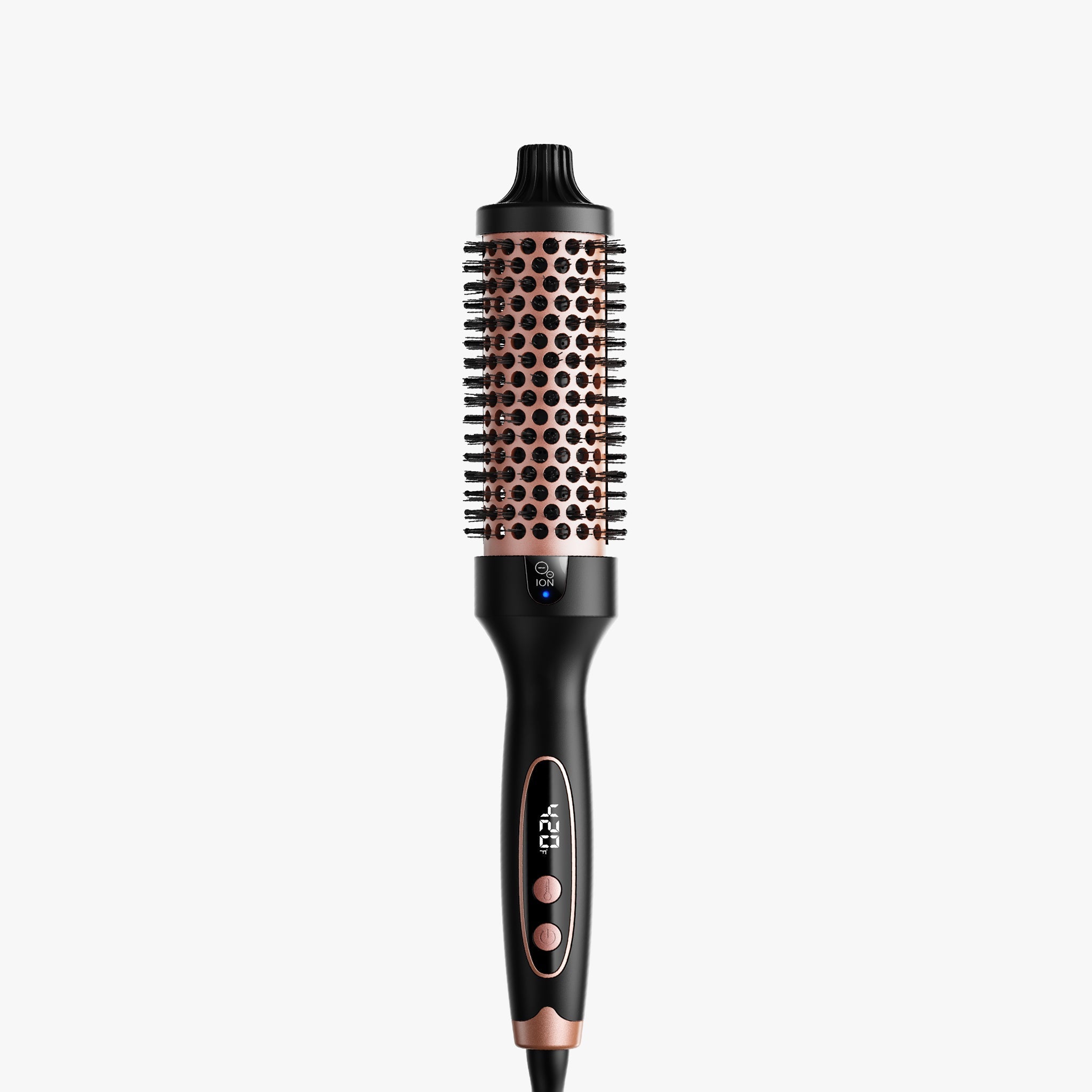 Thorntons vip beauty Thermal Blowout Brush – 1.5″ Ceramic Tourmaline Barrel, 5‑Heat Settings, Dual Voltage, Ionic Frizz Control