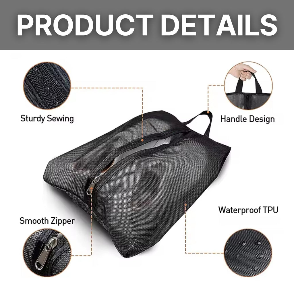 Thorntons vip beauty Mesh Shoe Travel Bag – Portable Storage Organizer