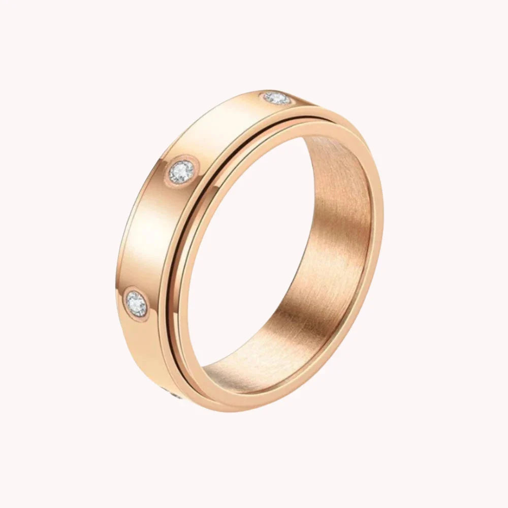 Stainless Steel Fidget Spinner Anxiety Ring