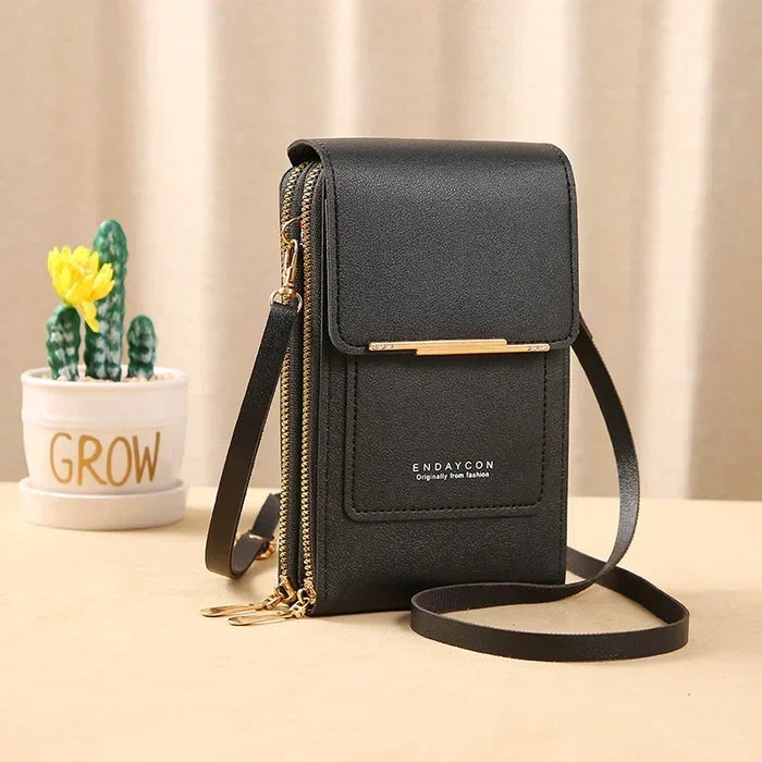 Anti-Theft Leather Crossbody Bag for Travel and Everyday Use
