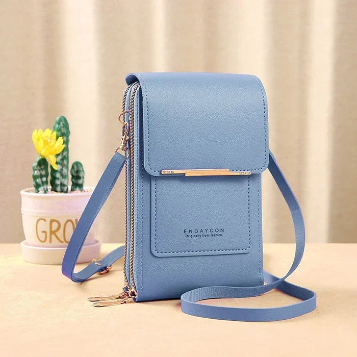 Anti-Theft Leather Crossbody Bag for Travel and Everyday Use