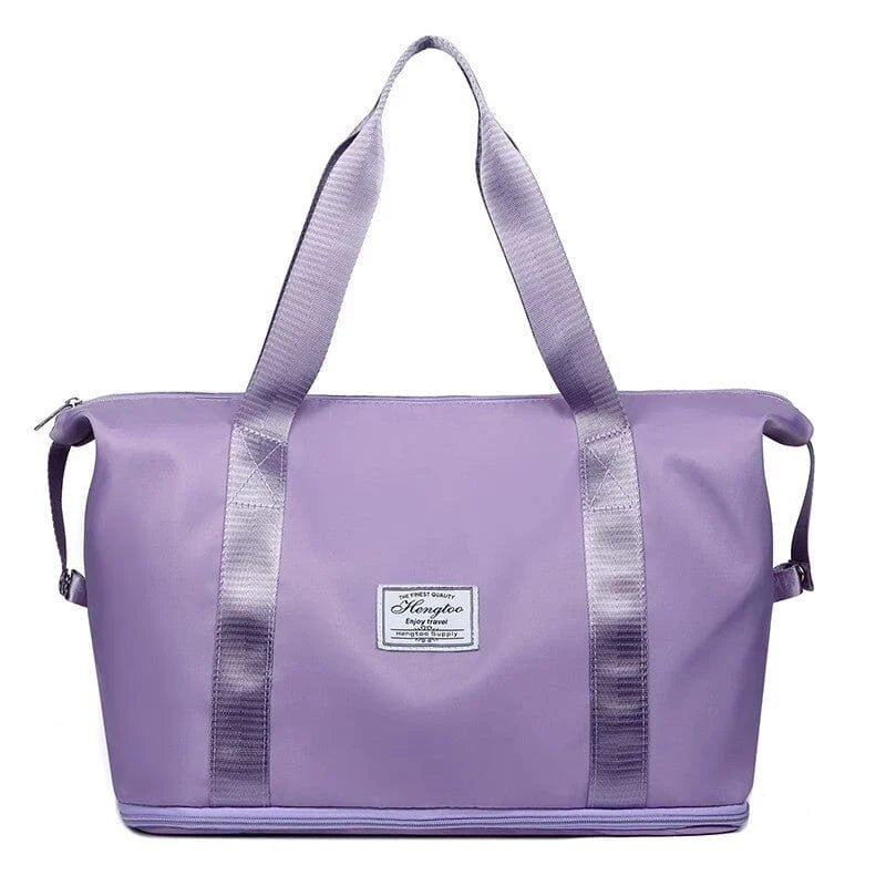 High capacity double layer suitcase for wet separation