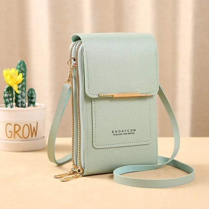 Anti-Theft Leather Crossbody Bag for Travel and Everyday Use