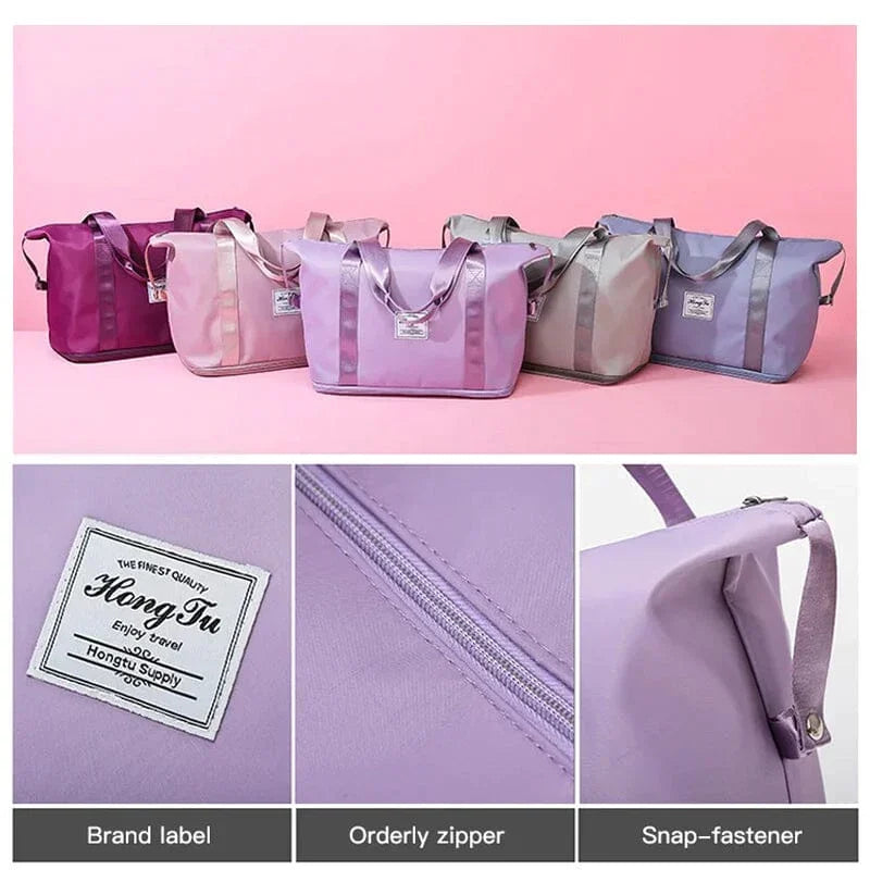 High capacity double layer suitcase for wet separation