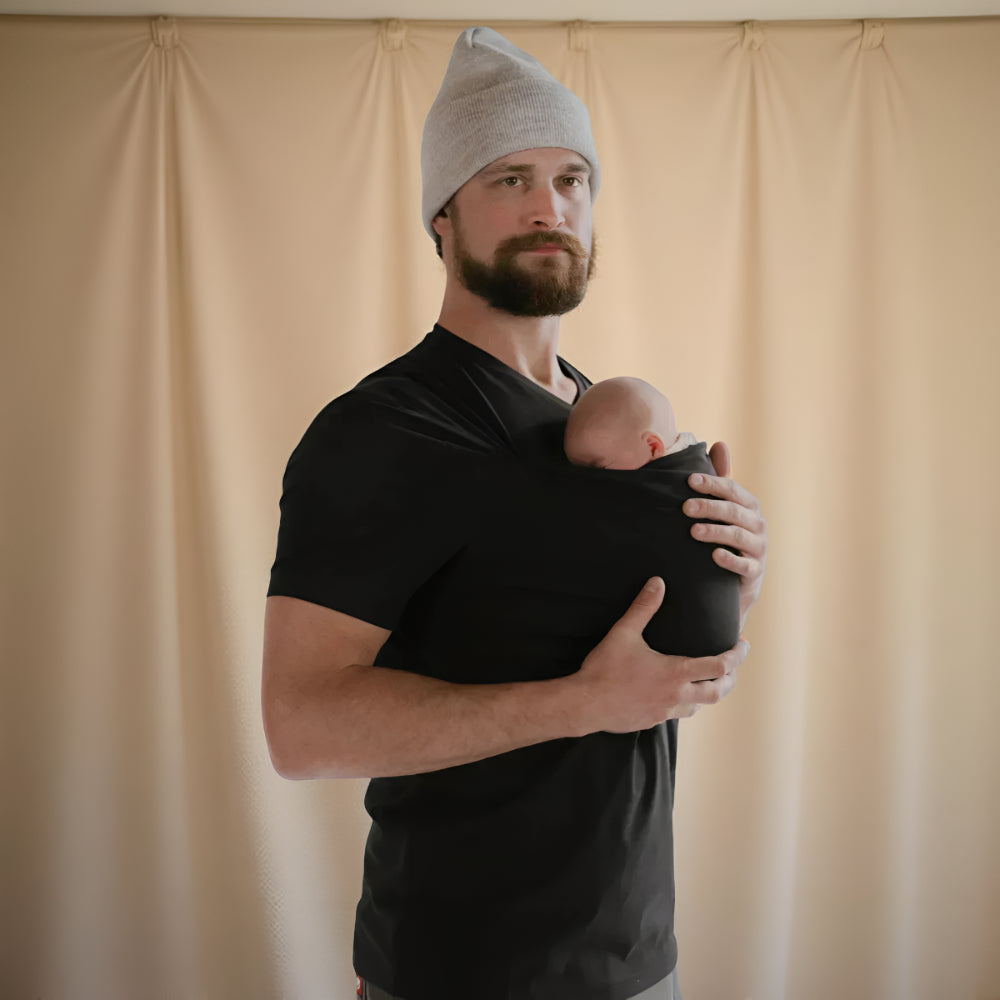 Baby Carrier Shirt Hands Free Wrap Style Infant Holder