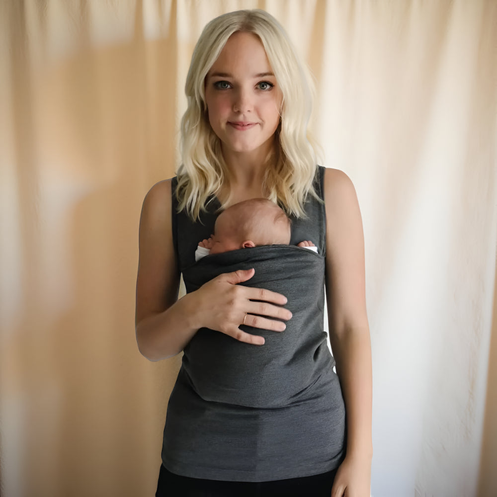 Baby Carrier Shirt Hands Free Wrap Style Infant Holder