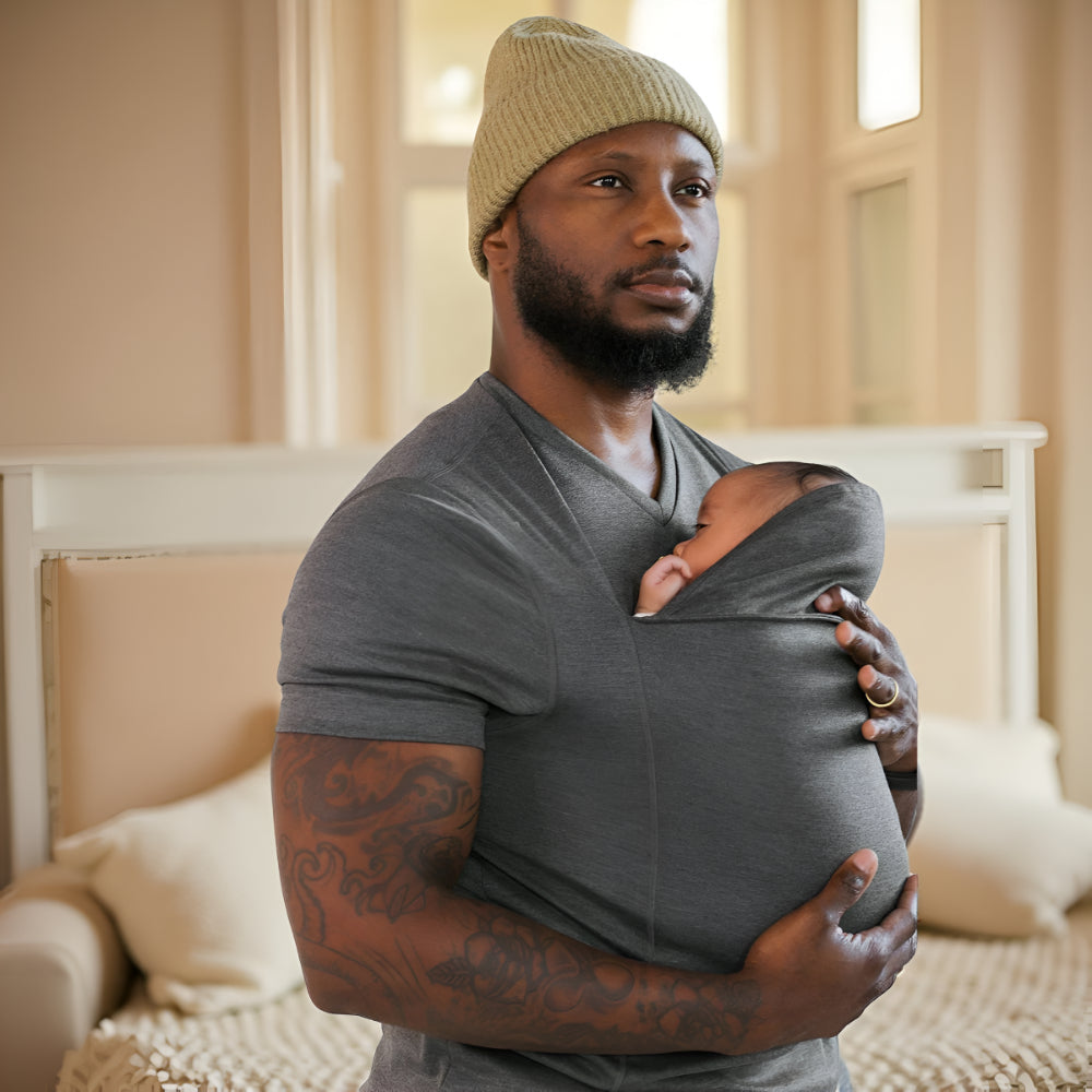 Baby Carrier Shirt Hands Free Wrap Style Infant Holder