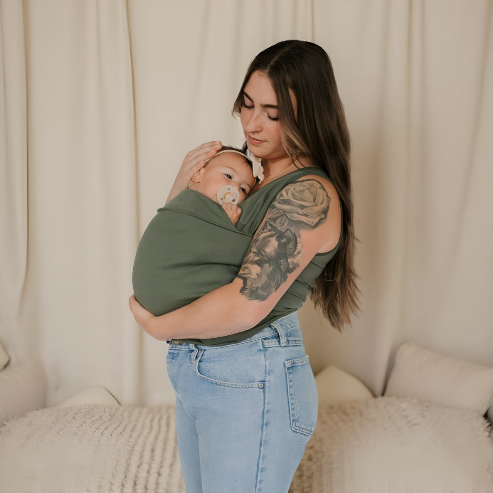 Baby Carrier Shirt Hands Free Wrap Style Infant Holder