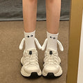 Christmas Stockings Funny Socks Couple Hand-Holding Cozy Gift