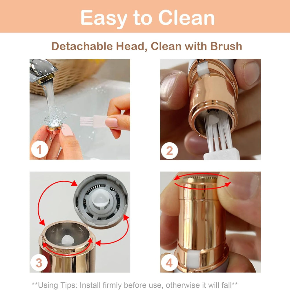 Facial Hair Remover Electric Eyebrow Trimmer Travel Shaver