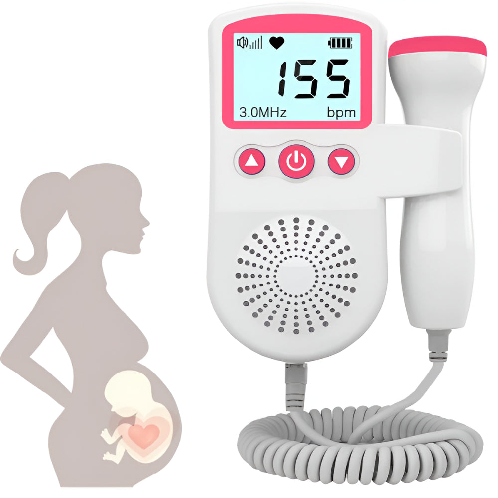 Fetal Doppler Heart Rate Monitor Portable Baby Listening Device
