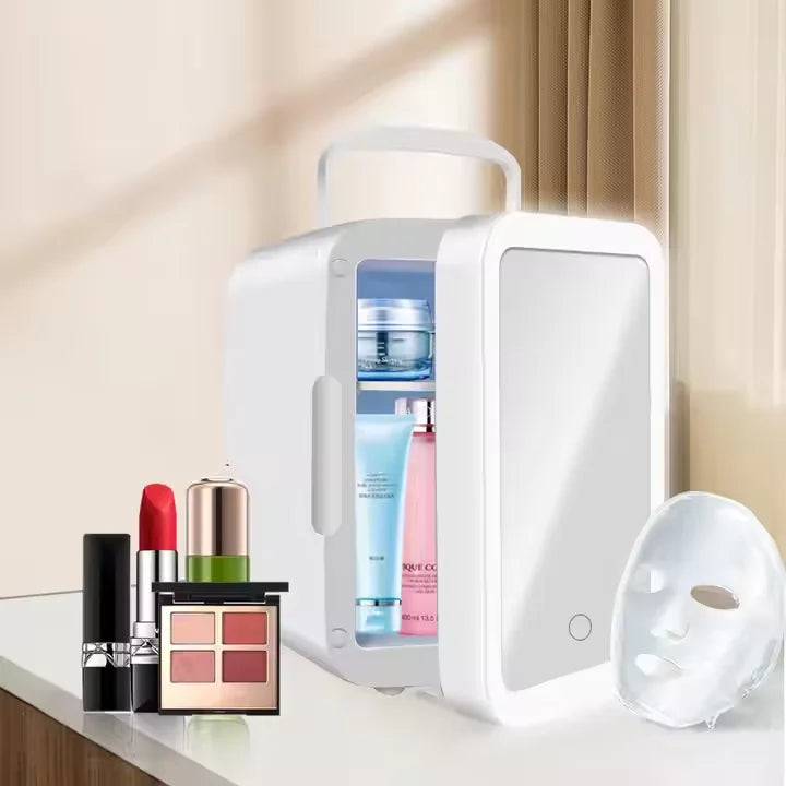 Thorntons vip beauty™ 4L Mini Makeup Fridge – Portable Beauty Skincare Cooler & Warmer for Bedroom, Car, Office & Dorm – Compact Cosmetic Refrigerator
