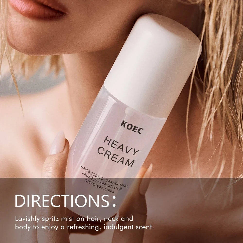 Heavy Cream Scented Perfume Body Mist for Men and Women - Long-Lasting Fresh Fragrance Spray - Luxury Deodorizing Body Mist - 50ml