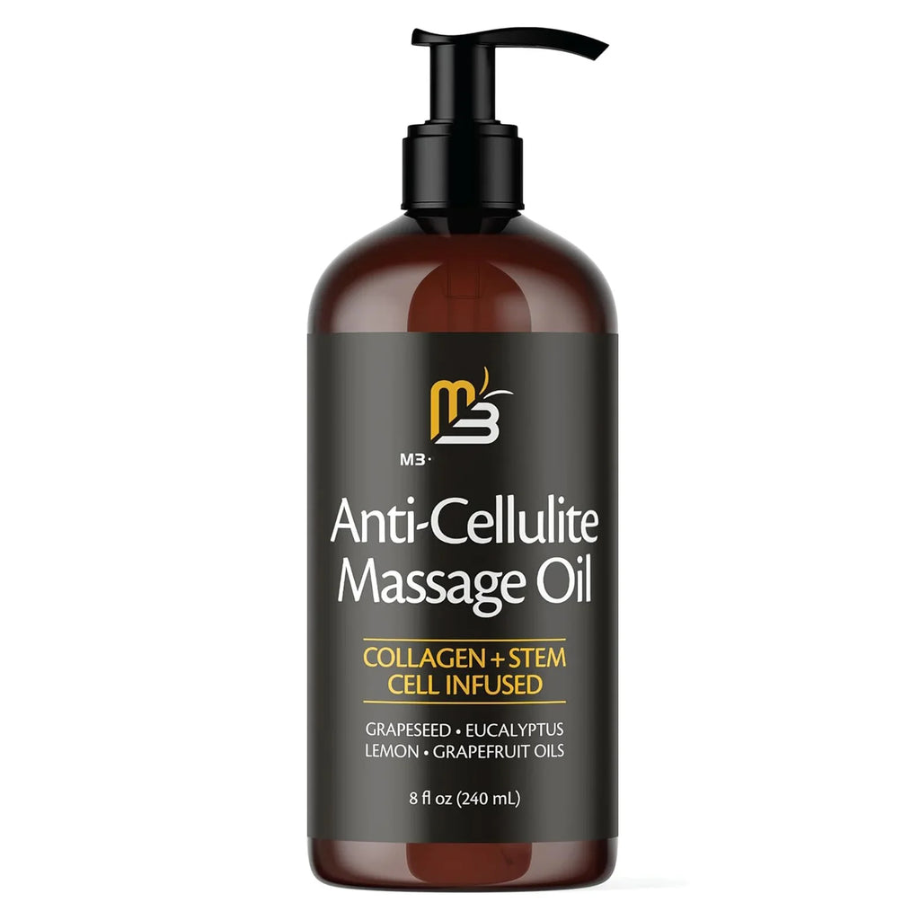Nourishing Body Massage Oil with Eucalyptus and Grapeseed - Heat Soothing Moisturizer for Professional Spa and Home Back Massage