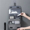 Hanging Toiletry Bag for Men – Waterproof Travel Organizer with Hook, Large Capacity Bathroom Cosmetic Storage