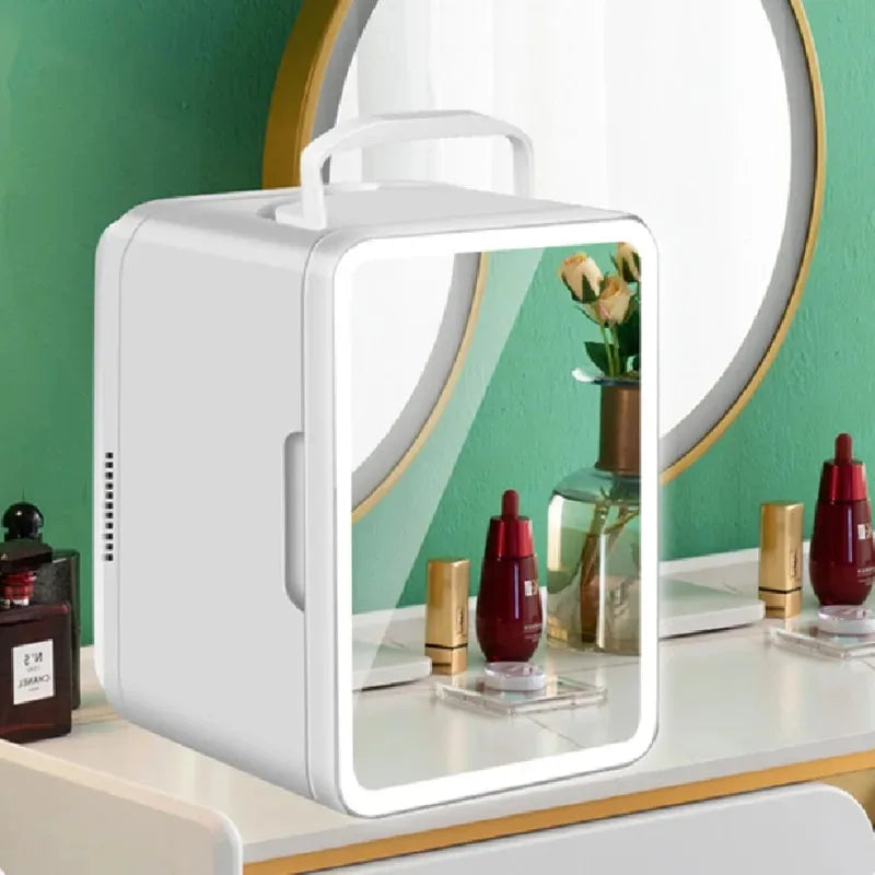 Thorntons vip beauty™ 4L Mini Makeup Fridge – Portable Beauty Skincare Cooler & Warmer for Bedroom, Car, Office & Dorm – Compact Cosmetic Refrigerator