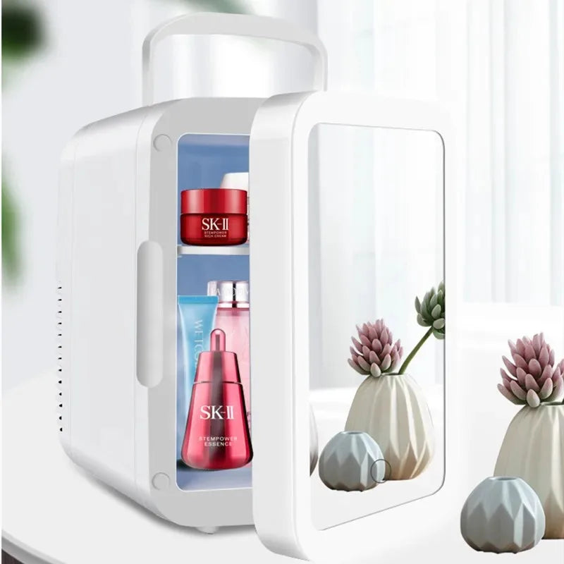 Thorntons vip beauty™ 4L Mini Makeup Fridge – Portable Beauty Skincare Cooler & Warmer for Bedroom, Car, Office & Dorm – Compact Cosmetic Refrigerator