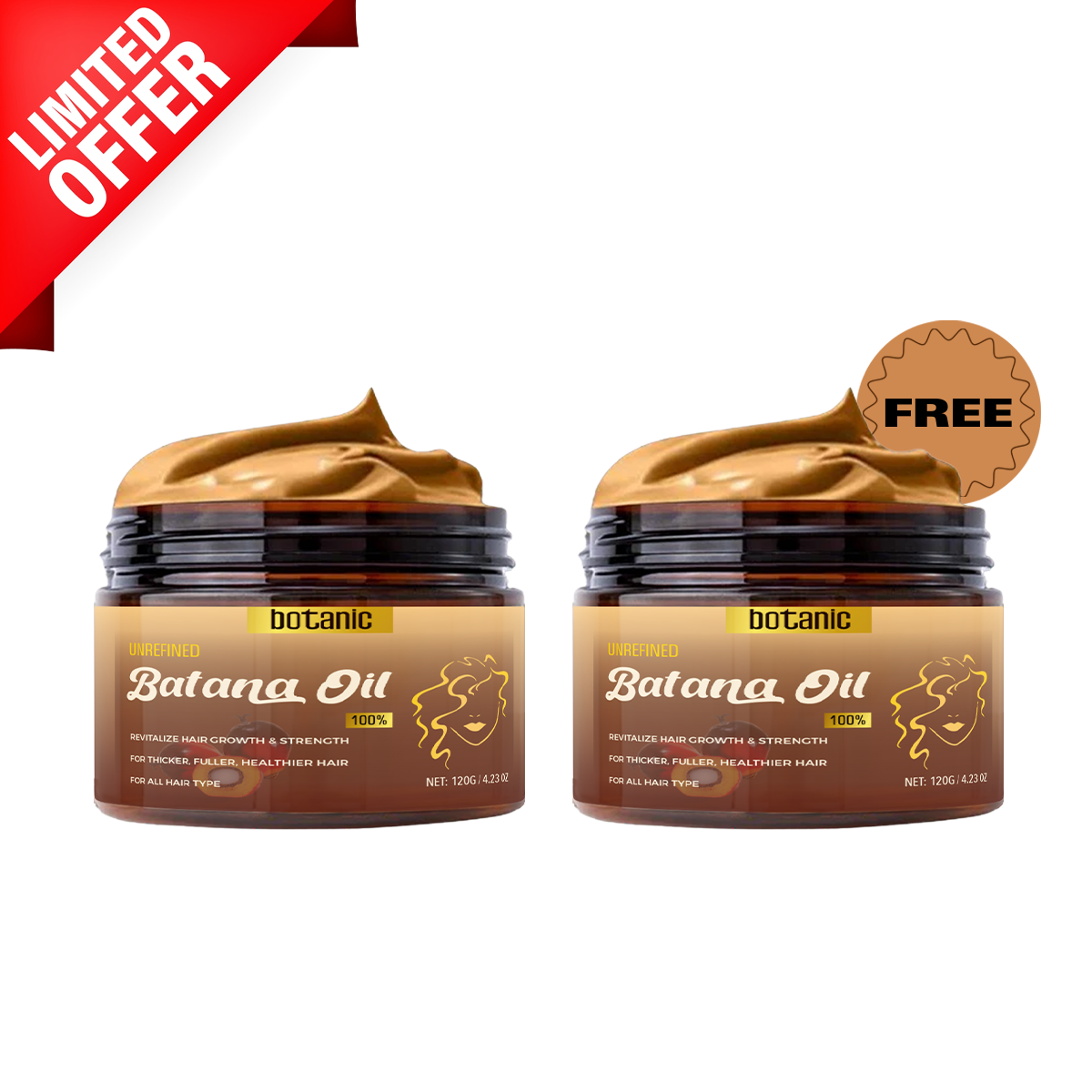 Thorntons vip beauty™ Batana Hair Growth Oil – 100% Unrefined Natural Oil for Stronger, Fuller Hair | 120ml