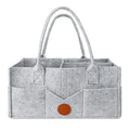 Thorntons vip beauty™ Felt Diaper Storage Caddy – Large Capacity Organizer Bag for Baby Diapers, Toys & Essentials – Portable Nursery Tote