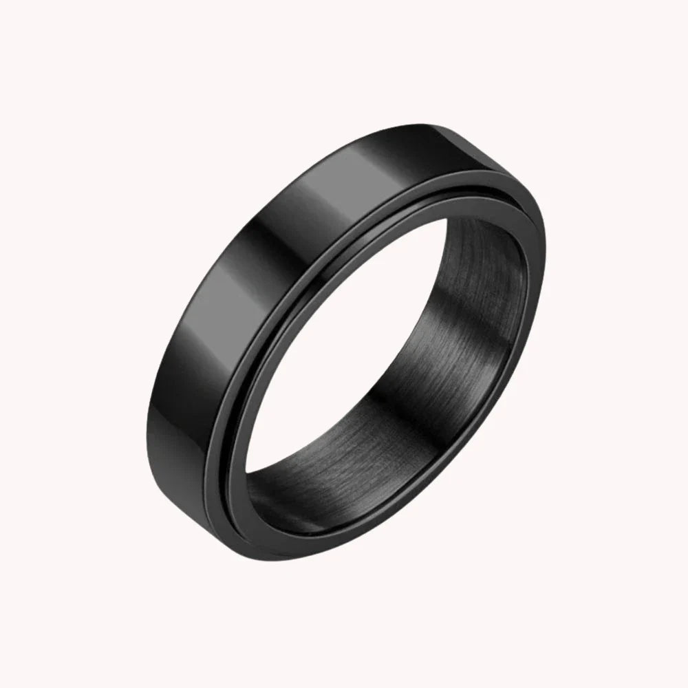 Stainless Steel Fidget Spinner Anxiety Ring