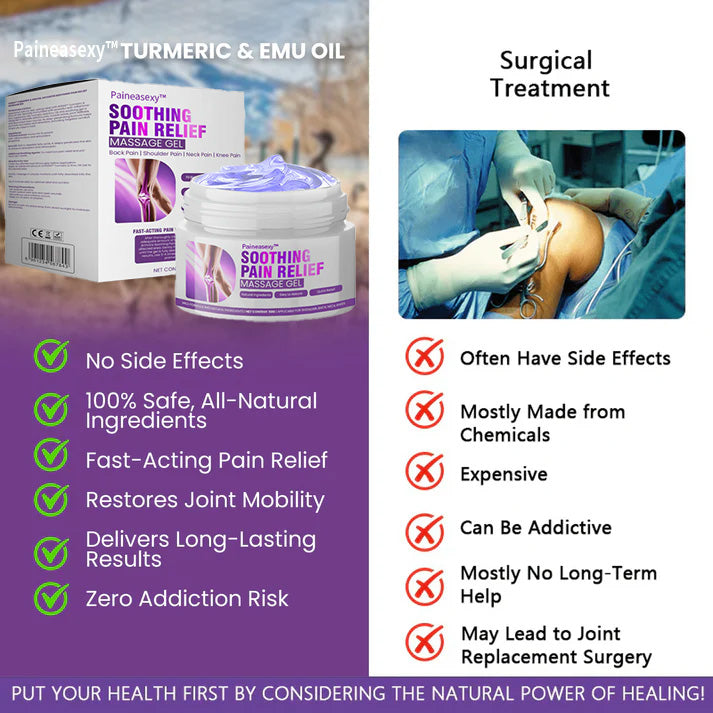 Paineasexy Turmeric and Emu Oil Arthritis Pain Relief Massage Gel