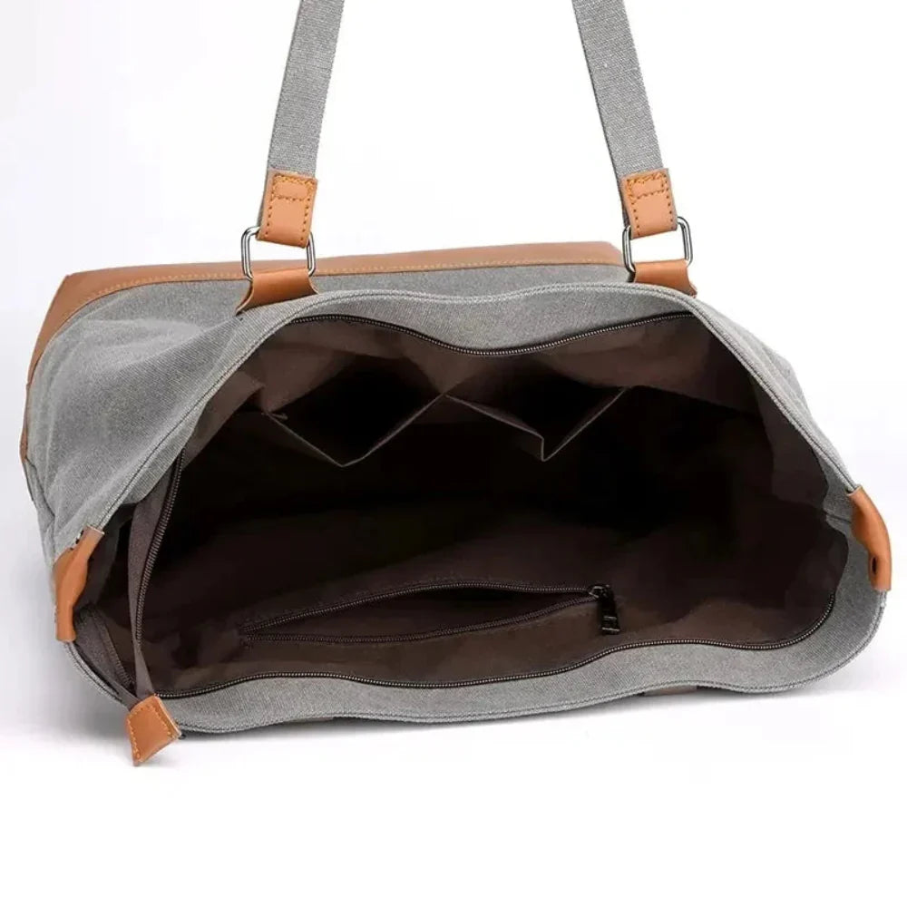 Women Canvas Tote Bag Large Minimalist Shoulder Bag