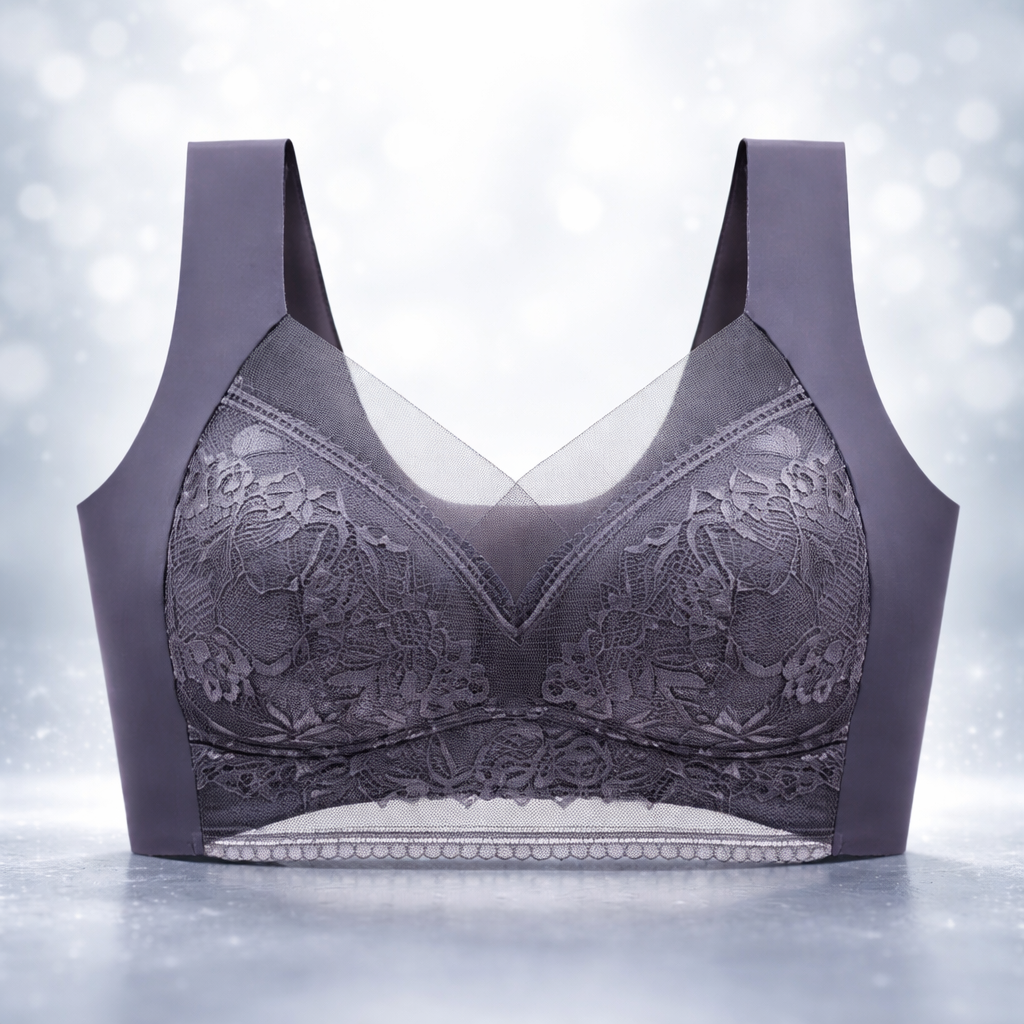 Women's Sports Lace Bralette Wireless Supportive Bra