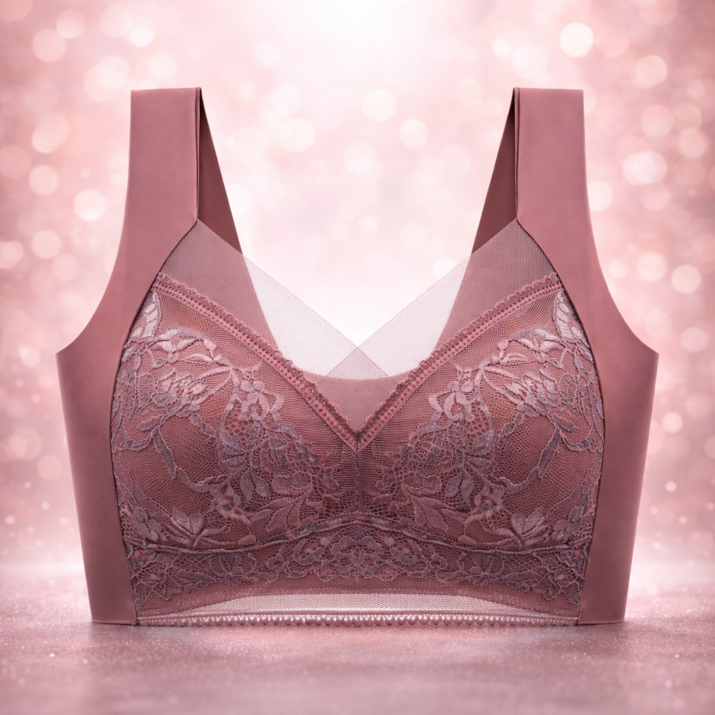 Women's Sports Lace Bralette Wireless Supportive Bra