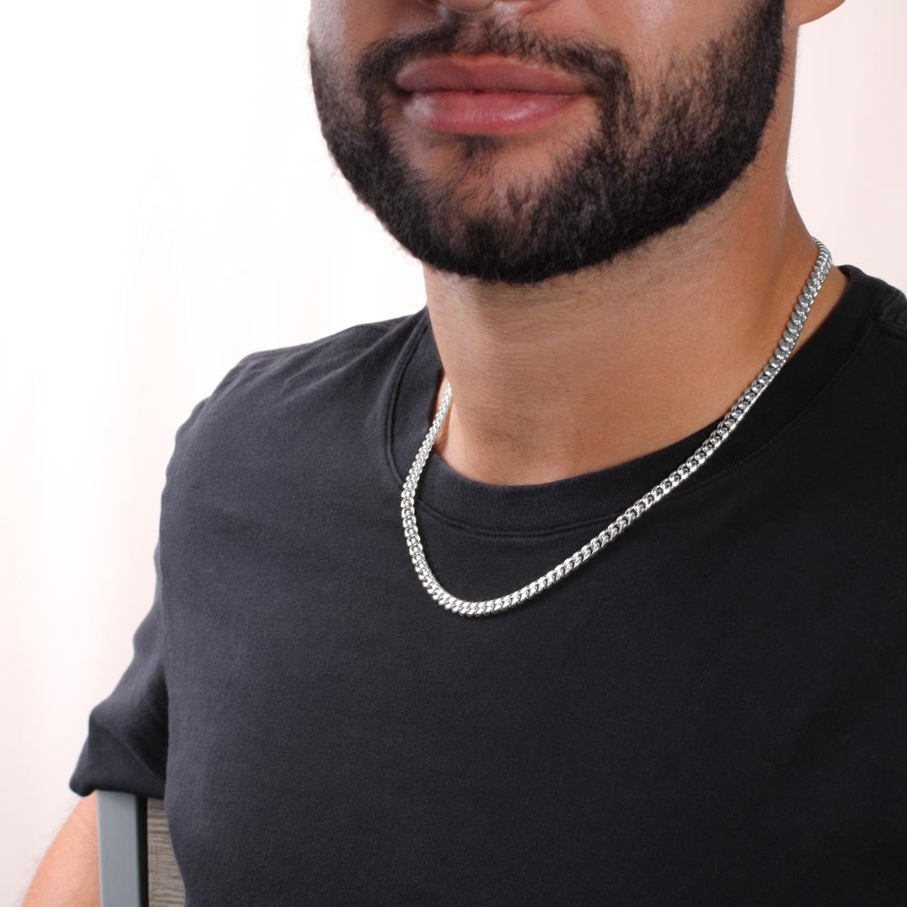 My Man - On My Face - Cuban Chain Link Necklace
