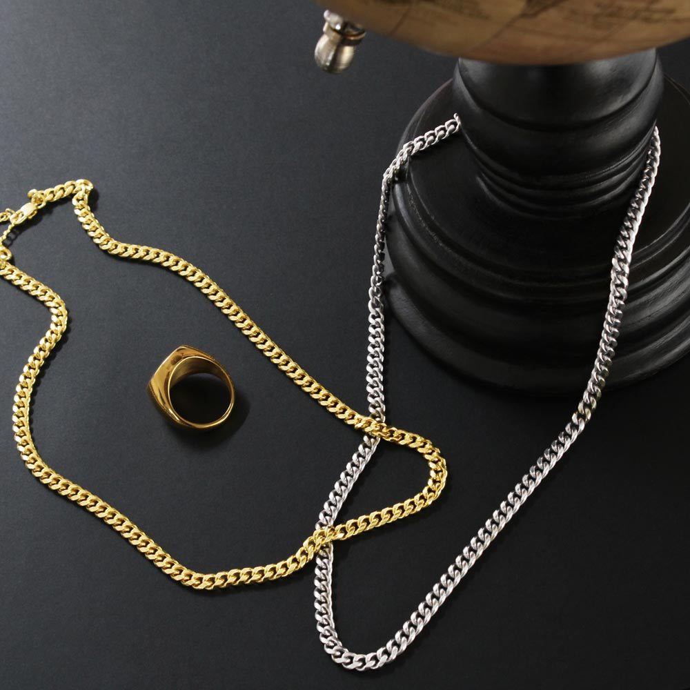 My Man - On My Face - Cuban Chain Link Necklace
