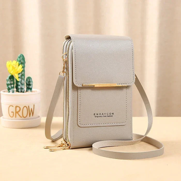 Anti-Theft Leather Crossbody Bag for Travel and Everyday Use