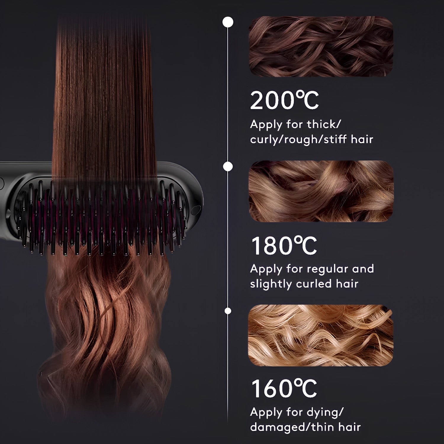 Hair Straightening Comb – Quick, Gentle Hair Smoothing