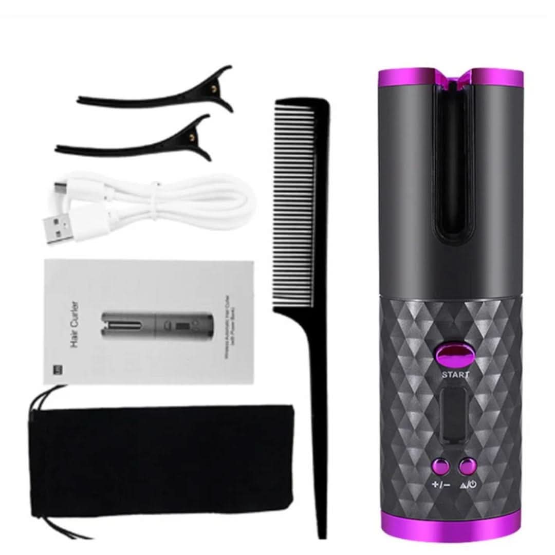 CURLMASTER – Wireless Automatic Curling Iron for Effortless Curls Anywhere