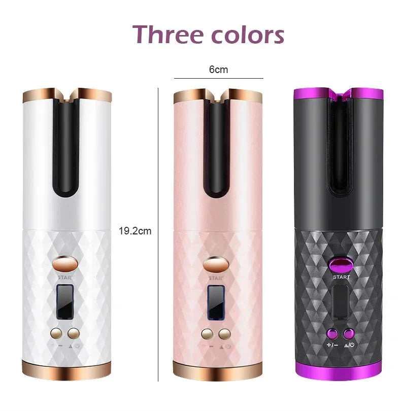 CURLMASTER – Wireless Automatic Curling Iron for Effortless Curls Anywhere