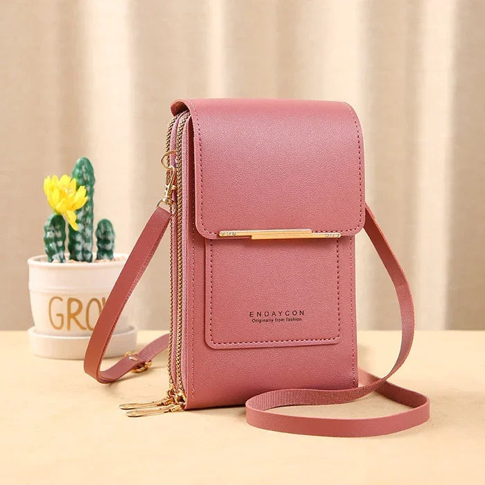 Anti-Theft Leather Crossbody Bag for Travel and Everyday Use