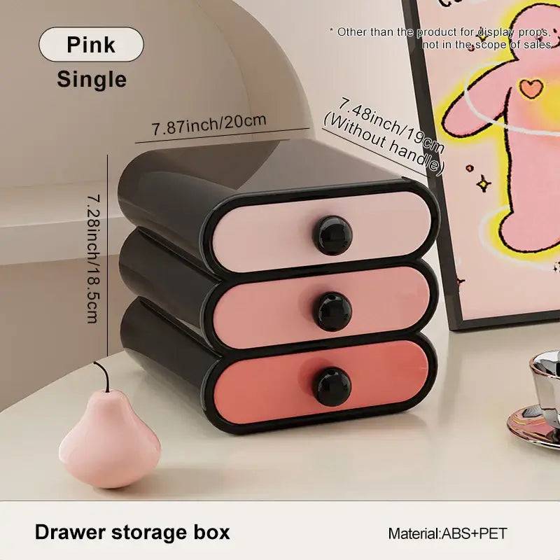 Removable Drawer Cosmetics Storage Cabinet
