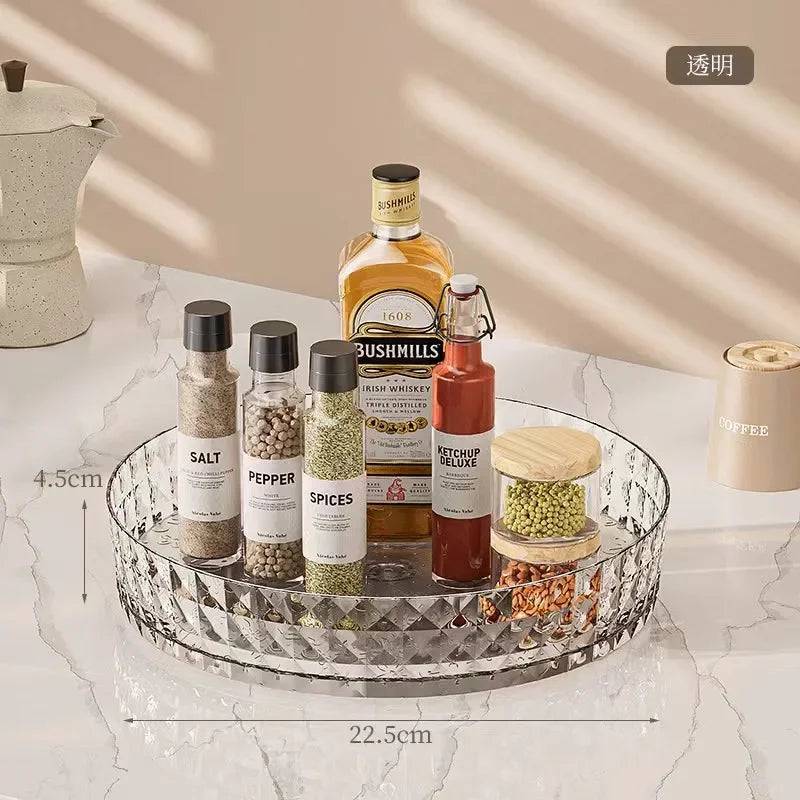 360 Rotating Seasoning Storage Rack - Multifunctional Kitchen Organiser Tray