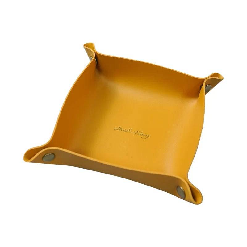 Nordic Leather Storage Tray - Stylish Desk and Home Organiser