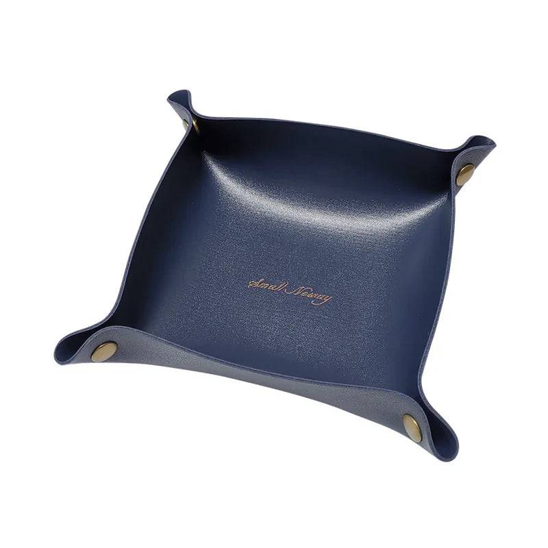 Nordic Leather Storage Tray - Stylish Desk and Home Organiser