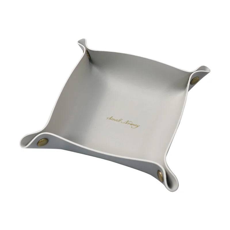 Nordic Leather Storage Tray - Stylish Desk and Home Organiser