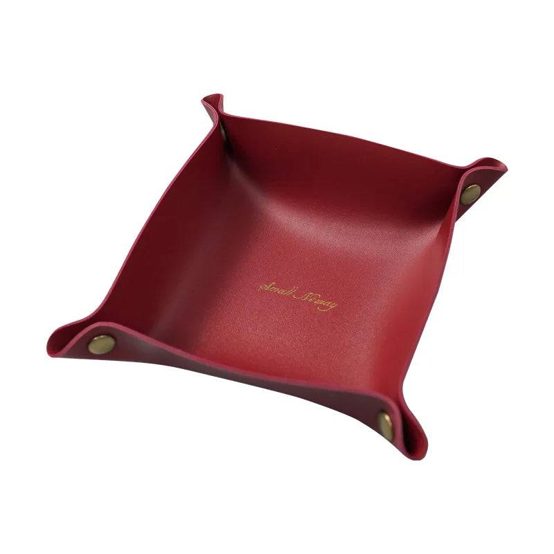 Nordic Leather Storage Tray - Stylish Desk and Home Organiser