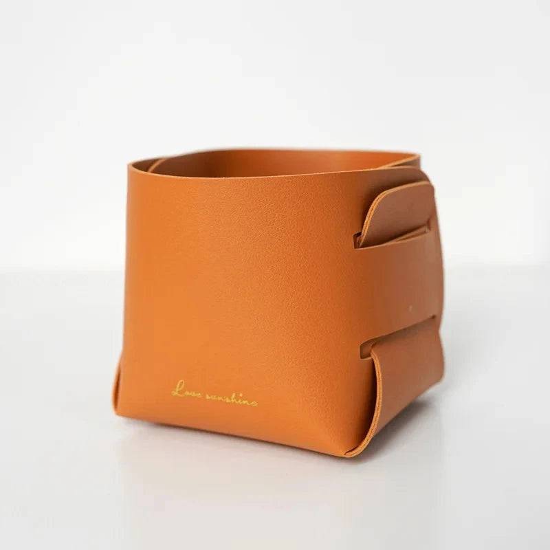 Creative PU Leather Storage Box Multifunctional Organiser