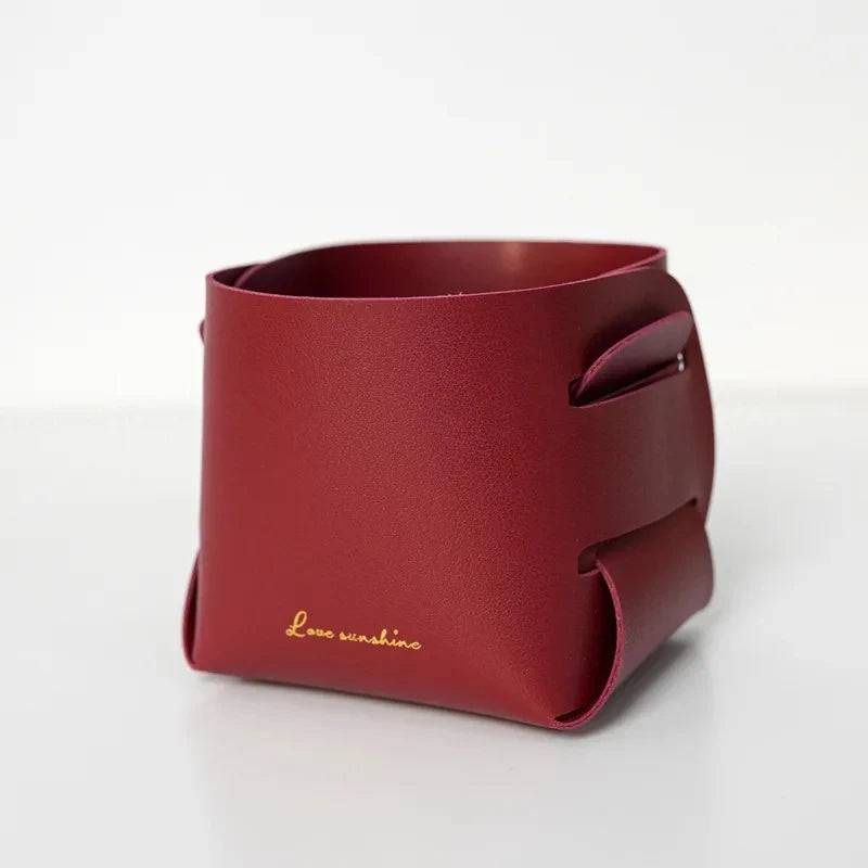 Creative PU Leather Storage Box Multifunctional Organiser