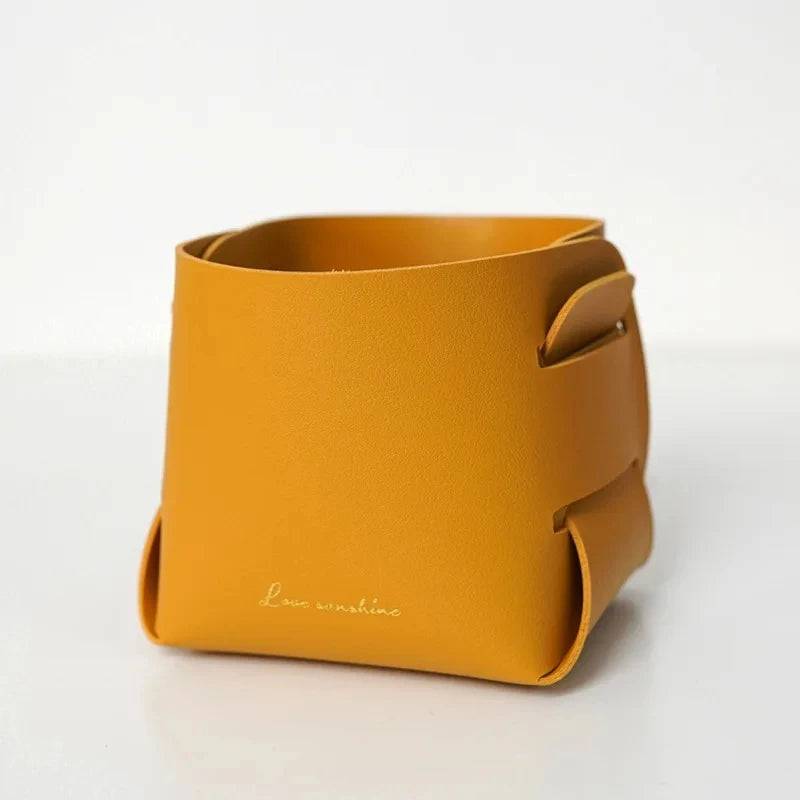 Creative PU Leather Storage Box Multifunctional Organiser