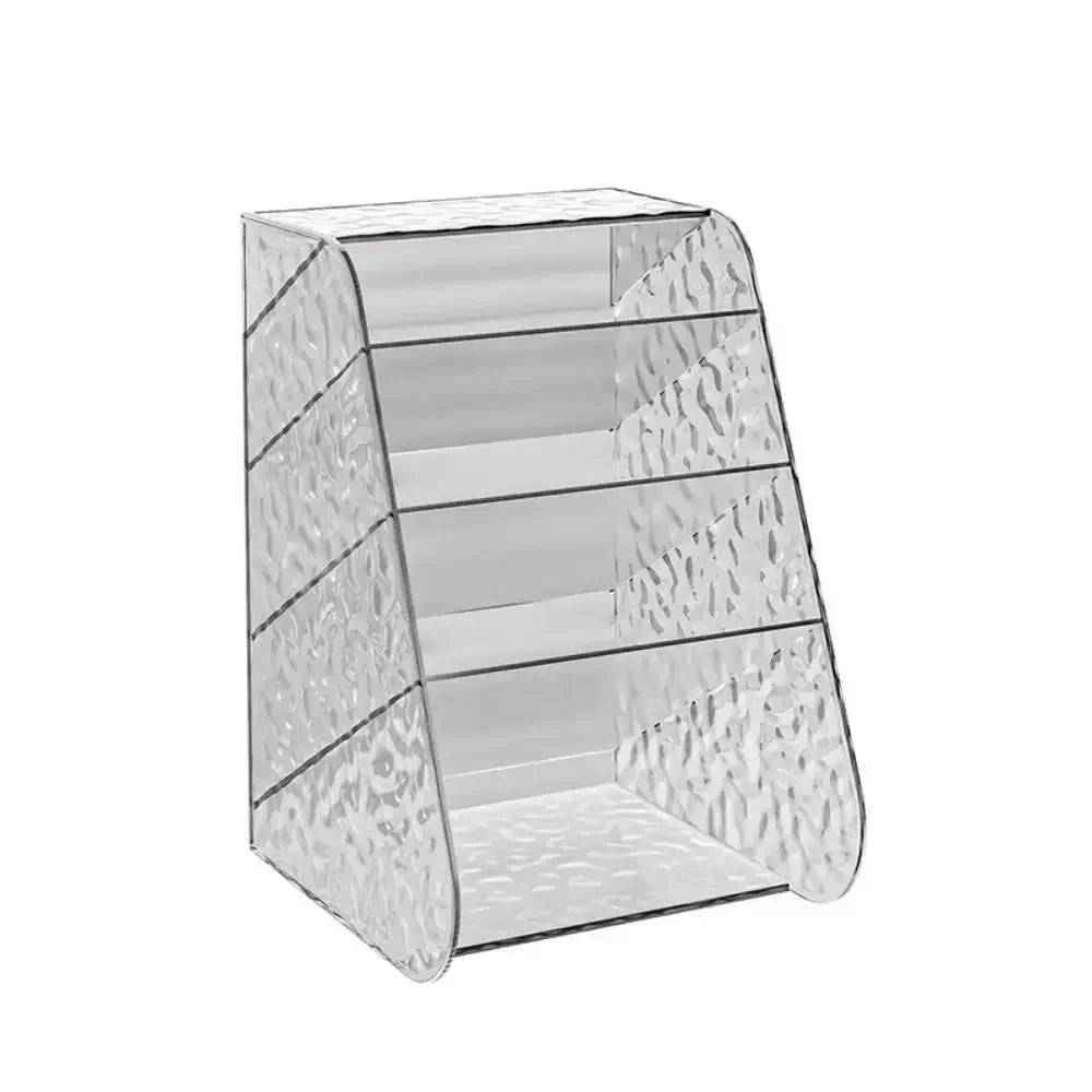 Transparent Plastic Pen Holder and Desktop Storage Box