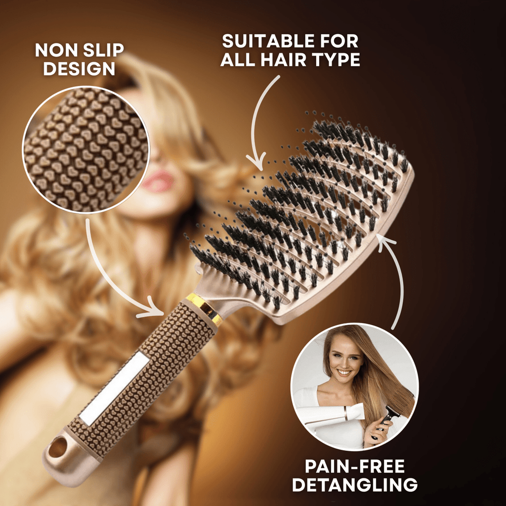 GLIMBRUSH – Painless Detangling Hairbrush for Smooth & Shiny Hair