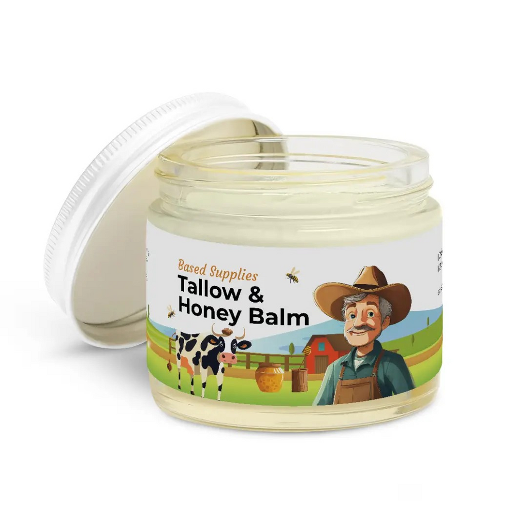 Tallow Honey Balm – Multipurpose Moisturizer for Face, Hands & Body | For Dry & Sensitive Skin