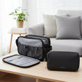 PACKWISE – Men’s Large Travel Toiletry Bag Water-Repellent Double Zipper Design